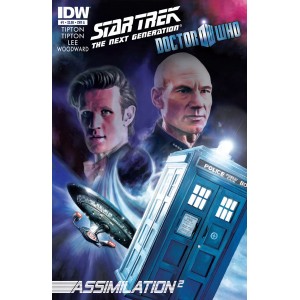 STAR TREK THE NEXT GENERATION & 11TH DOCTOR WHO. ASSIMILATION 2. COVER 1 A.