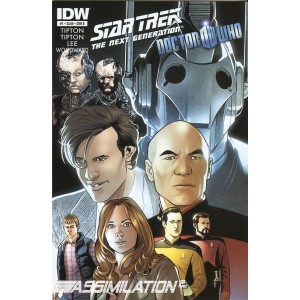 STAR TREK THE NEXT GENERATION & 11TH DOCTOR WHO. ASSIMILATION 2. COVER 1 B.