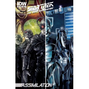 STAR TREK THE NEXT GENERATION & 11TH DOCTOR WHO. ASSIMILATION 2. COVER 2 A.