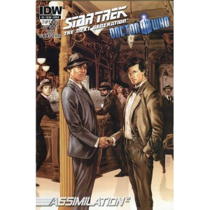 STAR TREK THE NEXT GENERATION & 11TH DOCTOR WHO. ASSIMILATION 2. COVER 1 B.