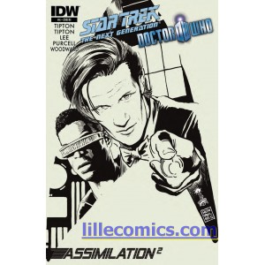 STAR TREK THE NEXT GENERATION & 11TH DOCTOR WHO. ASSIMILATION 2. COVER 4 RI.