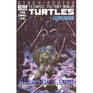 TEENAGE MUTANT NINJA TURTLES MICRO SERIES 4. LEONARDO. COVER B. TMNT.