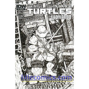 TEENAGE MUTANT NINJA TURTLES MICRO SERIES 4 RI A. LEONARDO. TMNT.
