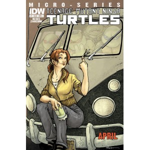 TEENAGE MUTANT NINJA TURTLES MICRO SERIES 7. APRIL. COVER A. TMNT.