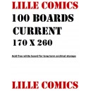 100 BOARDS CURRENT SIZE. POUR COMICS VF & US.