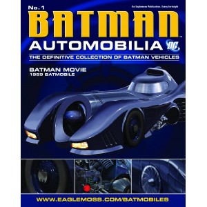 DC BATMAN AUTOMOBILIA COLLECTION MAGAZINES 1. BATMAN MOVIE 1989 BATMOBILE.
