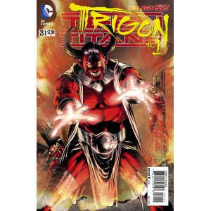 TEEN TITANS 23-1 TRIGON. COVER 3D. FIRST PRINT. 