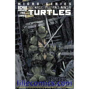 TEENAGE MUTANT NINJA TURTLES MICRO SERIES 4. LEONARDO. COVER A. TMNT.