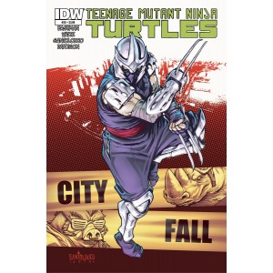 TEENAGE MUTANT NINJA TURTLES 28. CITY FALL. COVER A.  TMNT