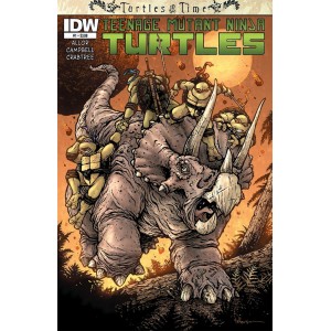 TEENAGE MUTANT NINJA TURTLES TURTLES IN TIME 1. COMICS COVER. IDW PUBLISHING.
