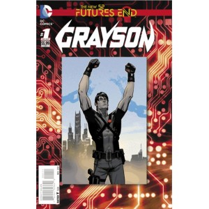 GRAYSON FUTURES END 1. 3-D MOTION COVER. DC NEWS 52.