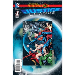 JUSTICE LEAGUE - FUTURES END 1. 3-D MOTION COVER. DC NEWS 52.