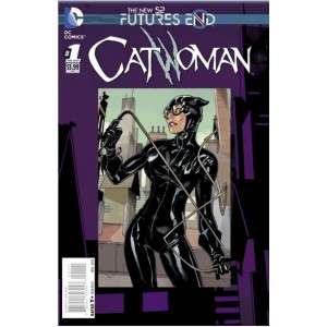 CATWOMAN FUTURES END 1. 3-D MOTION COVER. DC NEWS 52.