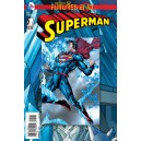 SUPERMAN FUTURES END 1. 3-D MOTION COVER. DC NEWS 52.