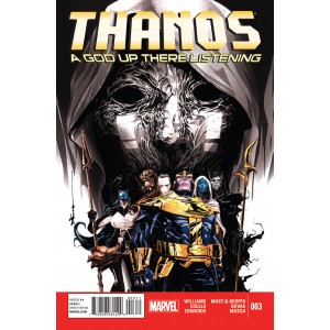 THANOS A GOD UP THERE LISTENING 3. MARVEL NOW!.