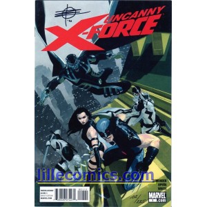 UNCANNY X-FORCE 1. SIGNED BY RICK REMENDER. MARVEL COMICS. 