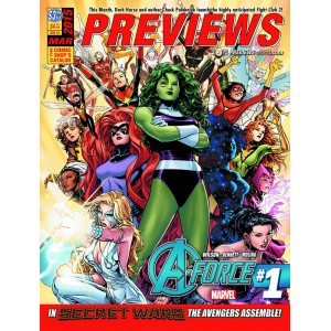 DIAMOND PREVIEWS 318. MARVEL PREVIEWS 32. LILLE COMICS.