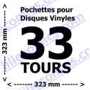 20 POCHETTES POUR DISQUES VINYLES 33 TOURS. 120 MICRONS. LILLE COLLECTIONS.