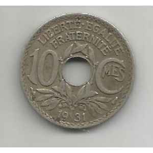 10 CENTIMES. 1931 LINDAUER. LILLE COLLECTIONS.