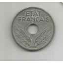 20 CENTIMES. 1941 VINGT CENTIMES. ÉTAT FRANCAIS. LILLE COLLECTIONS.