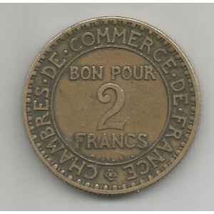 2 FRANCS. 1926 CHAMBRE DE COMMERCE. LILLE COLLECTIONS.