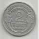 2 FRANCS. 1945 B MORLON ALUMINIUM. LILLE COLLECTIONS.