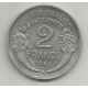 2 FRANCS. 1945 C MORLON ALUMINIUM. LILLE COLLECTIONS.