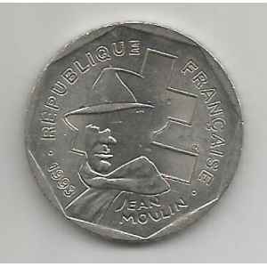 2 FRANCS 1993. JEAN MOULIN. LILLE COLLECTIONS.