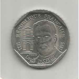2 FRANCS 1995. LOUIS PASTEUR. LILLE COLLECTIONS.