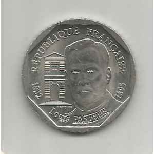 2 FRANCS 1995. LOUIS PASTEUR. LILLE COLLECTIONS.