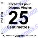 20 POCHETTES POUR DISQUES VINYLES 25 CENTIMÈTRES. 120 MICRONS. LILLE COLLECTIONS.