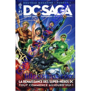 DC SAGA 1. JUSTICE LEAGUE. SUPERMAN. FLASH. OCCASION. LILLE COMICS.